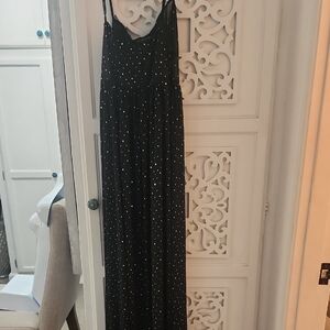 SHEIN Black and White Polka Dot Dress